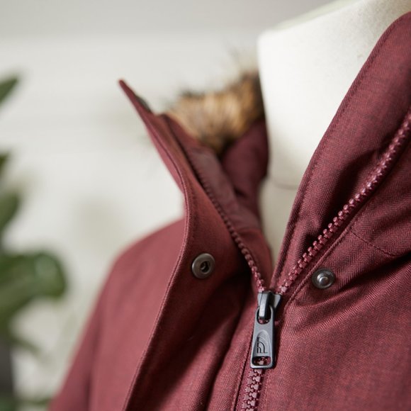 The North Face Women's Arctic Winter Parka | Red-Brown Micro Herringbone - Picture 2 of 14